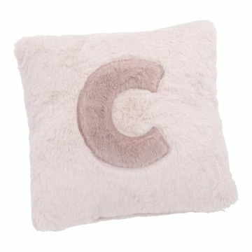 Kissen Buchstabe, C/rosa, 30 x 30 cm