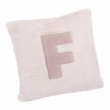 Kissen Buchstabe, F/rosa, 30 x 30 cm