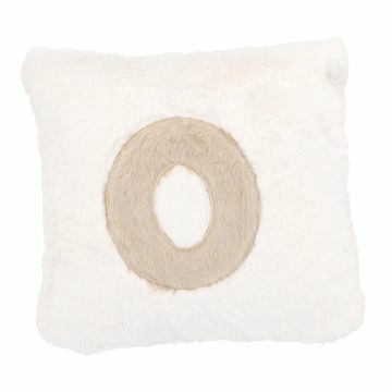 Kissen Buchstabe, O/creme, 30 x 30 cm