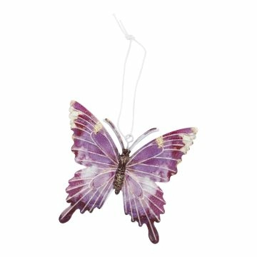 Anhänger Schmetterling, pink, 8 x 7.5 cm