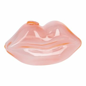 Vase Lippen, Neon/orange, 16 x 5 x 8 cm