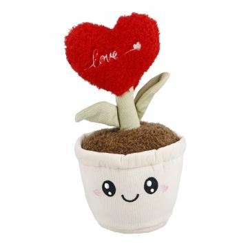 Deko-Topfpflanze mit Herzblume, Love, 29 cm
