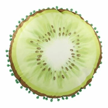Kissen Frucht mit Pompom, Kiwi/grün, 40 cm