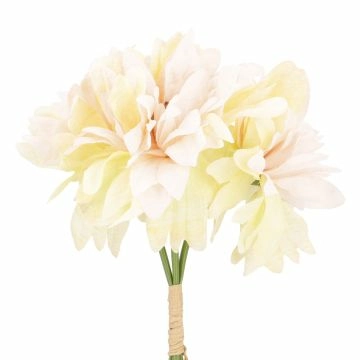 Dahlienstrauß, 3 Blüten, apricot, 34 cm