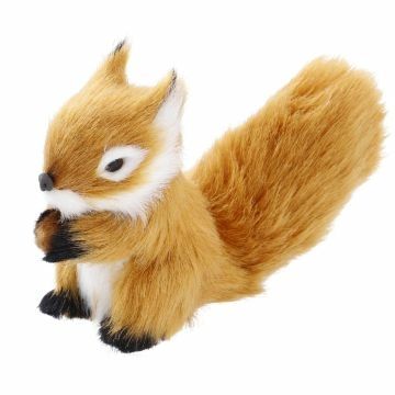 Waldtier Kunstfell, Eichhörnchen/hellbraun, 10 cm