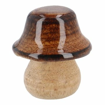 Pilz Natur/Mini, spitz/braun, Höhe 5 cm