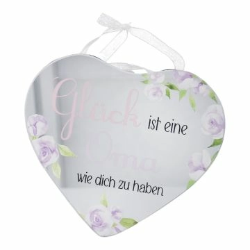 Anhänger Herz mit Spruch, Oma, 12.5 x 11.5 cm