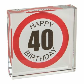 Deko-Würfel Geburtstag, 40, 7.8 cm