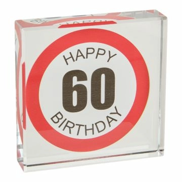Deko-Würfel Geburtstag, 60, 7.8 cm