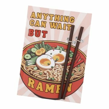 Notizbuch Ramen mit Bleistift