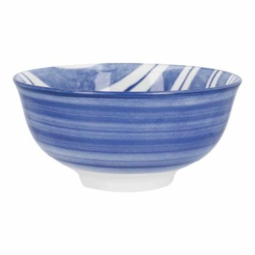 Schale Bali, Streifen/blau, tief, 11.5 cm