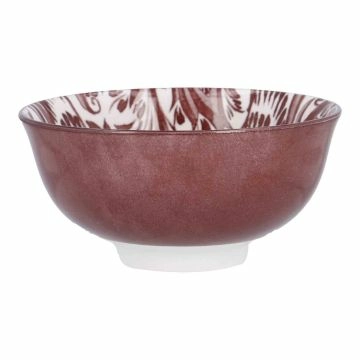 Schale Bali, Blumen/lila, tief, 11.5 cm