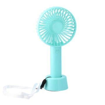 Ventilator mit Standfuß, türkis, 22 cm