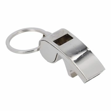 Schlüsselanhänger Pfeife/Flaschenöffner, silber