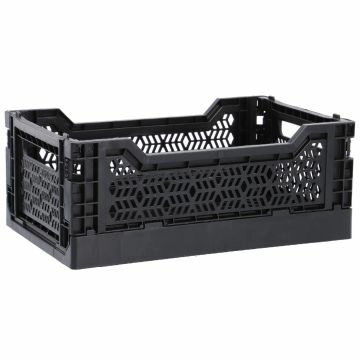Klappbox, 27 x 17 x 11 cm, schwarz