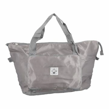 Reisetasche, faltbar, grau, 42 cm
