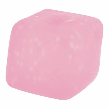 Quetsch-Würfel Maltose, pink, 5 cm