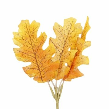 Deko-Stecker Blätter, orange, 22 cm