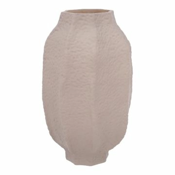 Vase Design, Steinoptik/taupe, 13.5 x 22 cm