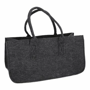 Filztasche Kamin, dunkelgrau/dunkelgrau