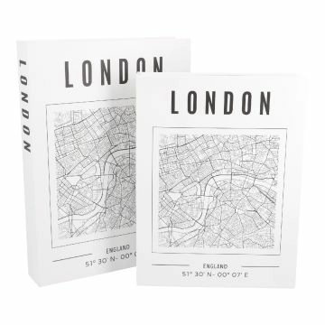 2er Set Buchkarton Stadt, London