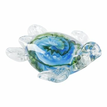 Deko-Schildkröte, blau/grün, 12 cm