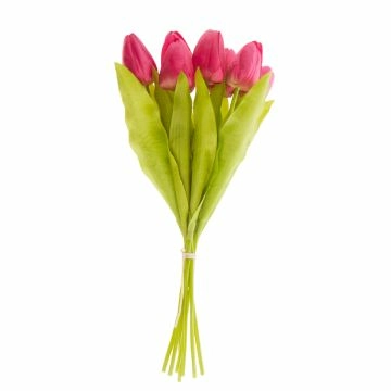 Strauß Tulpe, 6 Blüten, pink, 40 cm