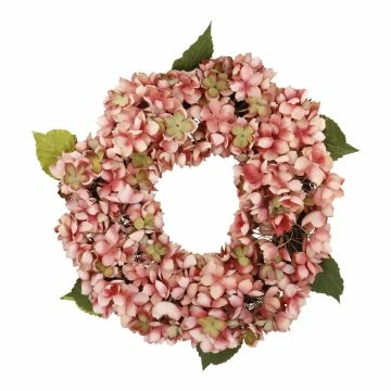 Hortensienkranz Edel, rosa, 45 cm