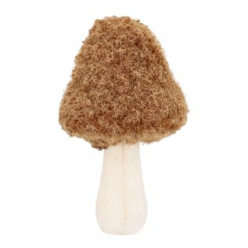 Deko-Pilz Filz, spitz/braun, 7.5 x 12.5 cm