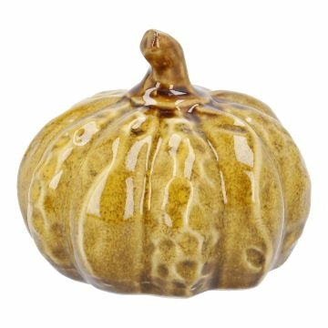 Deko-Kürbis Antik, gelb, 9.6 x 8 cm