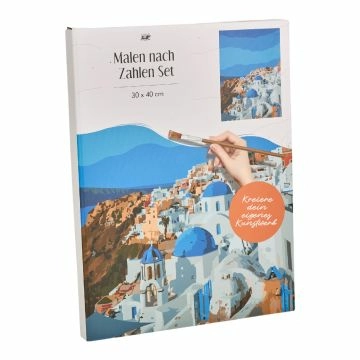 Malen nach Zahlen, Santorini, 30 x 40 cm