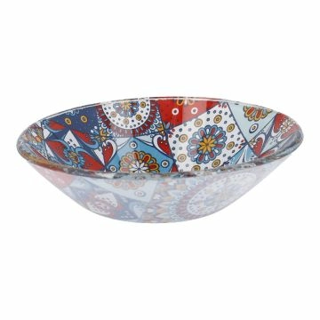 Schale Orient, Kacheln/türkis/rot, 10 cm