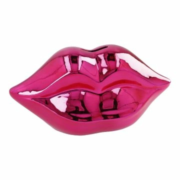 Spardose Lippen, pink, 20 x 10 cm