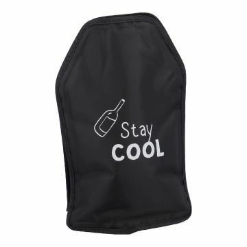 Flaschenkühler mit Spruch, Stay cool/schwarz