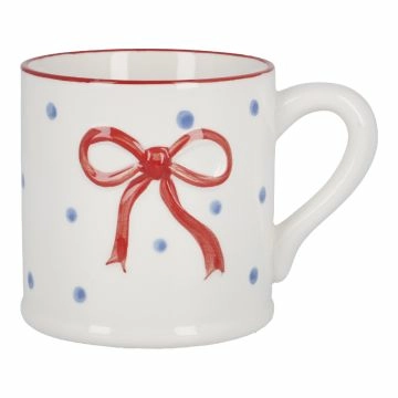 Becher Schleife/Punkte, rot, 330 ml