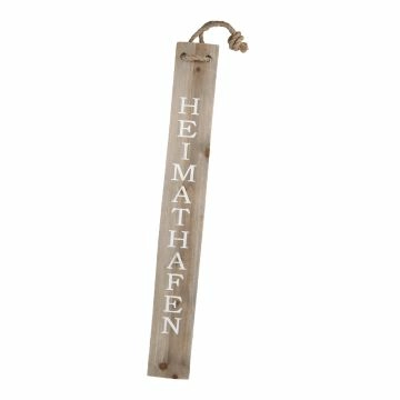 Schild Spruch, Heimathafen/hängend, 78 cm