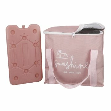 Kühltasche mit Kühlakku, Spruch, rosa