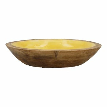 Deko-Schale Mango, farbig/gelb, 29 cm