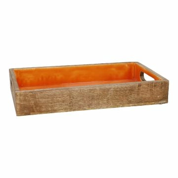 Deko-Tablett Mango, farbig/orange, 35 x 19.5 cm