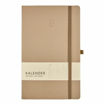 Kalender Uni, taupe, 13 x 21 cm