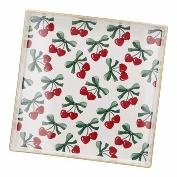 Tablett Kirsche, 35 x 35 cm