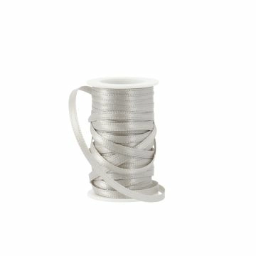 Geschenkband Satin, silber, 3mm x 10m