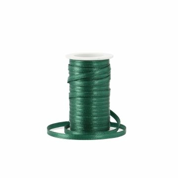 Geschenkband Satin, dunkelgrün, 3mm x 10m