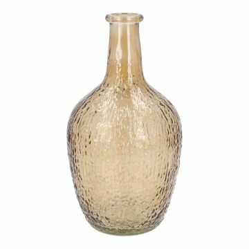 Flaschenvase Antik, hellbraun/bauchig, 14 x 26 cm