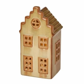 LED-Haus, farbig/creme, 15 cm