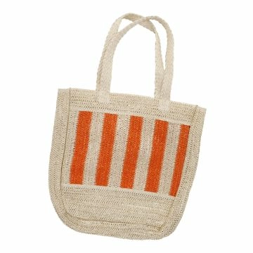 Shopper Streifen, orange, 36 x 40 cm
