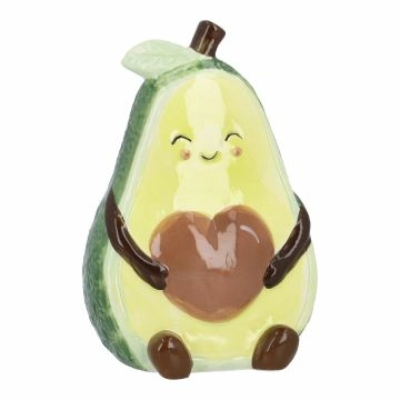 Spardose Frucht, Avocado, 11 x 8.7 x 16 cm