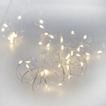 LED-Lichterkette Mini mit Timer, 40er