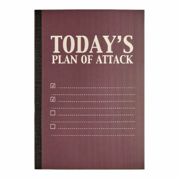 Notizbuch Attack, A5, dunkelbraun