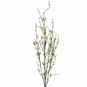 Zweig Knospen, gelb, 90 cm